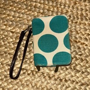 Thirty One Teal and Cream Wallet